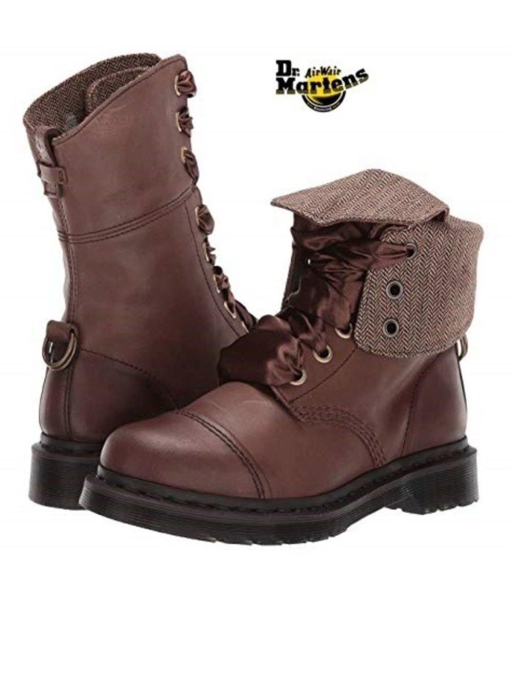 Dr. Martens Aimilita NWOT brown leather women’s size 6